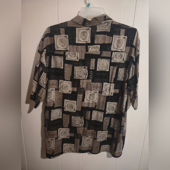Puritan Men's Black and Gray Patterned Shirt - Picture 5 of 5